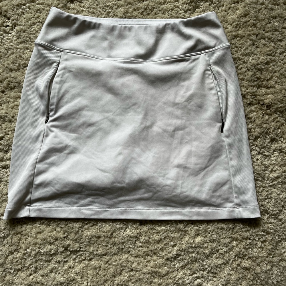 White golf skirt